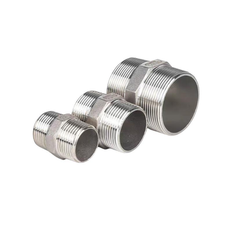 Ss 304 &amp; SS316L BSPT/NPT/BSPP Hex Nipple
