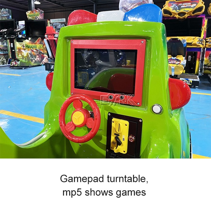 Arcade Amusement Park Kiddy Ride Machine Camouflage Luxury Police Car MP5