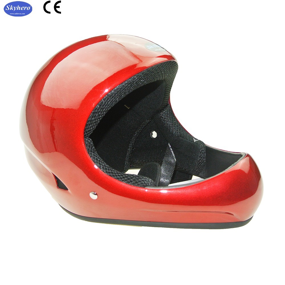 Speed flying helmet GD-B Fiber glass Paragliding helmet white colour full face hang gliding helmet