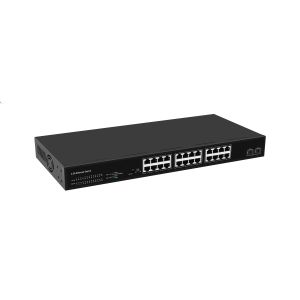 24 Port Network Switch 100M/1G/2.5G Ethernet 1G/2.5G/10G Fiber Unmanaged With