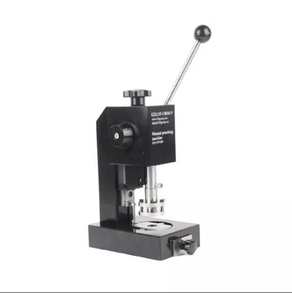 Manual Coin Cell Battery Punching Machine Disc Cutter For Electrode / Separator