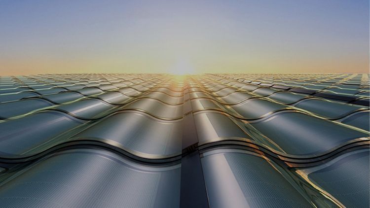 Curved Photovoltaic Solar Tiles for Modern Architectural Designs
