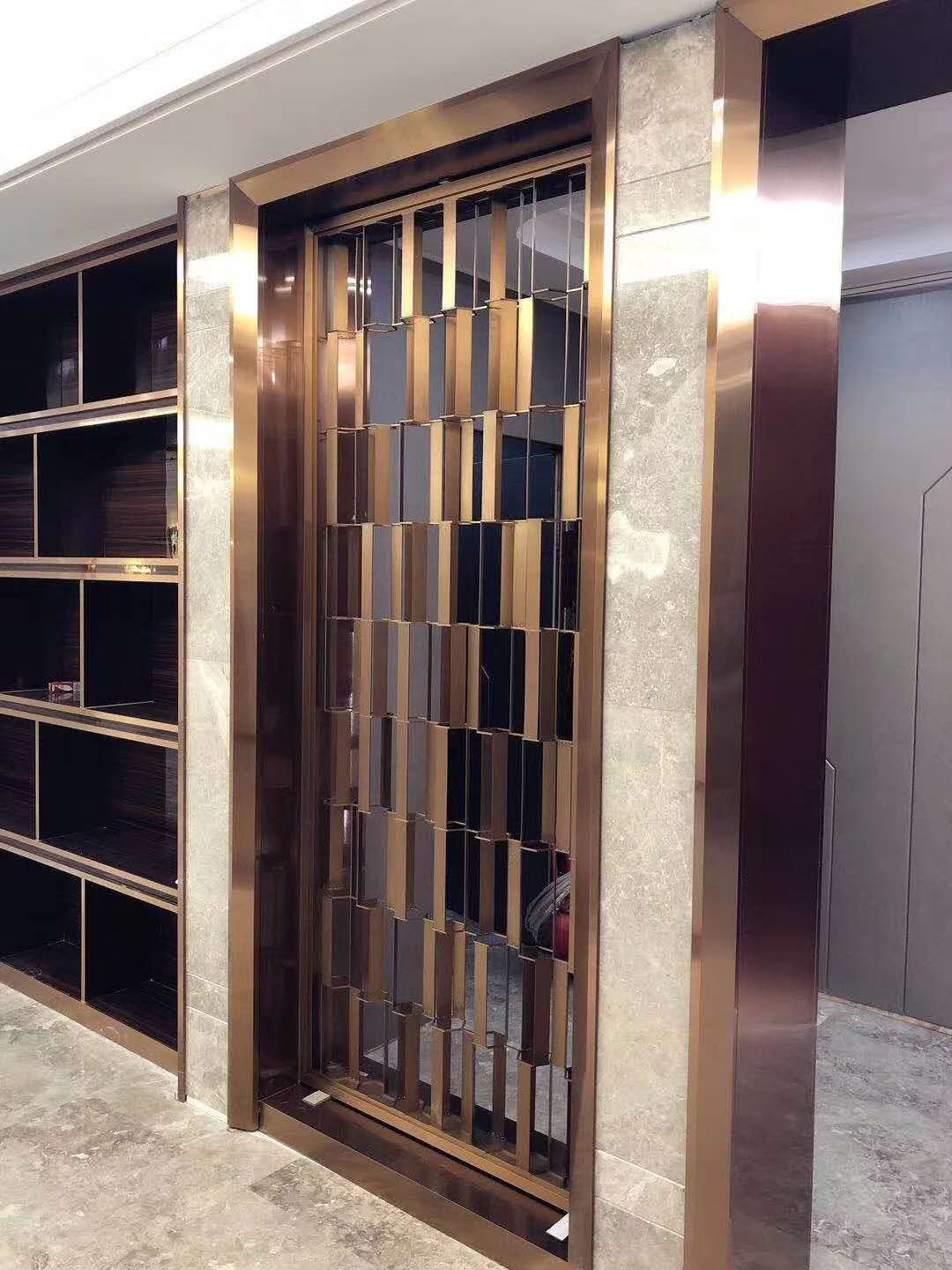 Rose Gold Stainless Steel Perforated Panels For Facade/Wall Cladding/ Curtain Wall/Ceiling