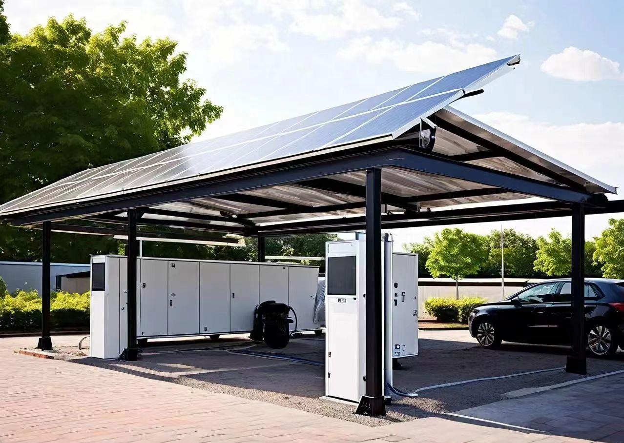Electric Vehicle Charging Parking Lot Solar Panel Parking Lot SP-1 Aluminum Solar Car Pot