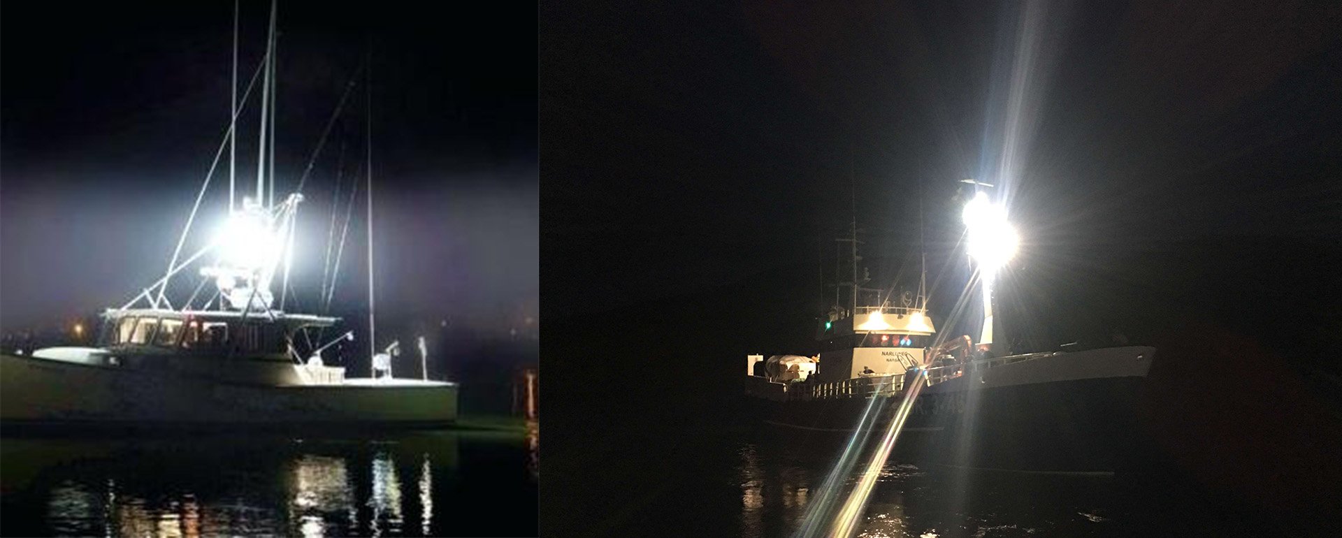 Super Bright IP 65 Led Marine Flood Lights 75 CRI Stainless Steel Bracket