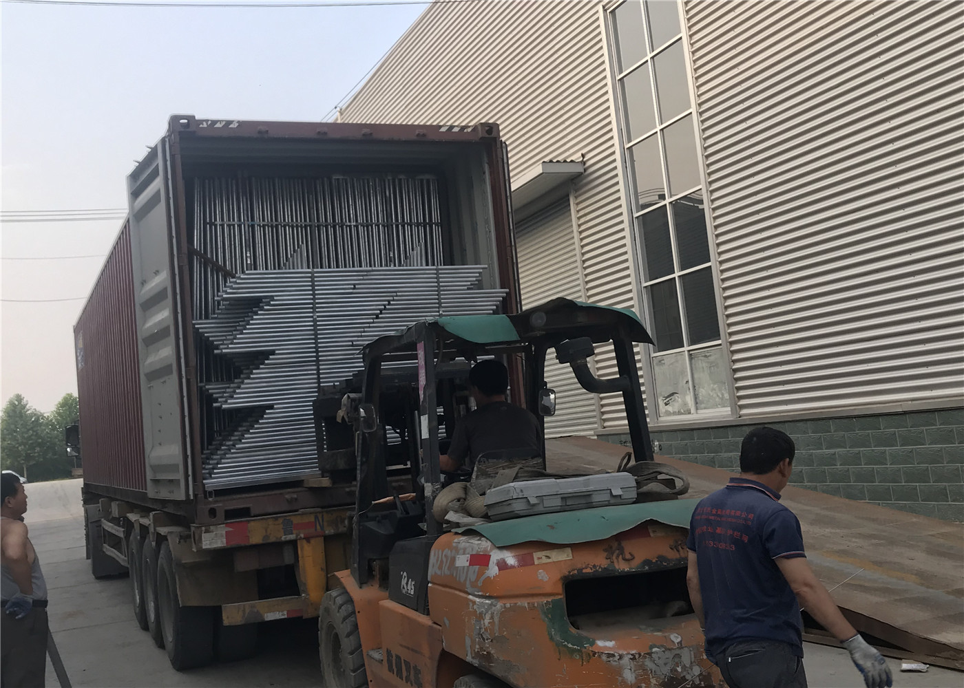 Temporary Security Construction Fencing Panels 1.83mx3.65m Mesh 57mmx57mm Diameter3.2mm/10Ga