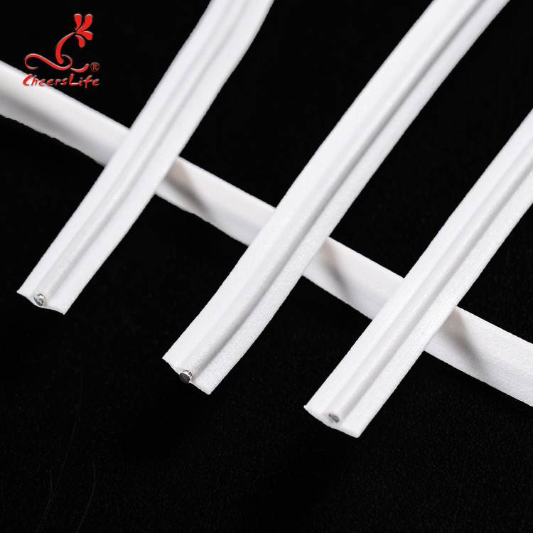 3mm Nose Bar Elastic Earloop Cord PE + Galvanized Singal Wire Durable