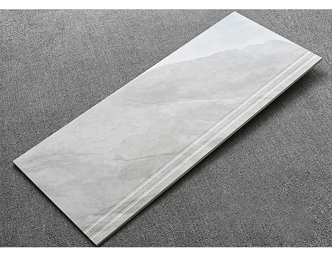 Gray Polished Porcelain Tiles 1200x300mm Restaurant Anti Skid Stairs Tiles