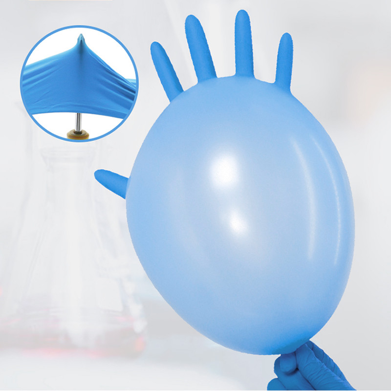 ISO13485 6Mil Nitrile Exam Gloves Medium / Disposable Hospital Gloves