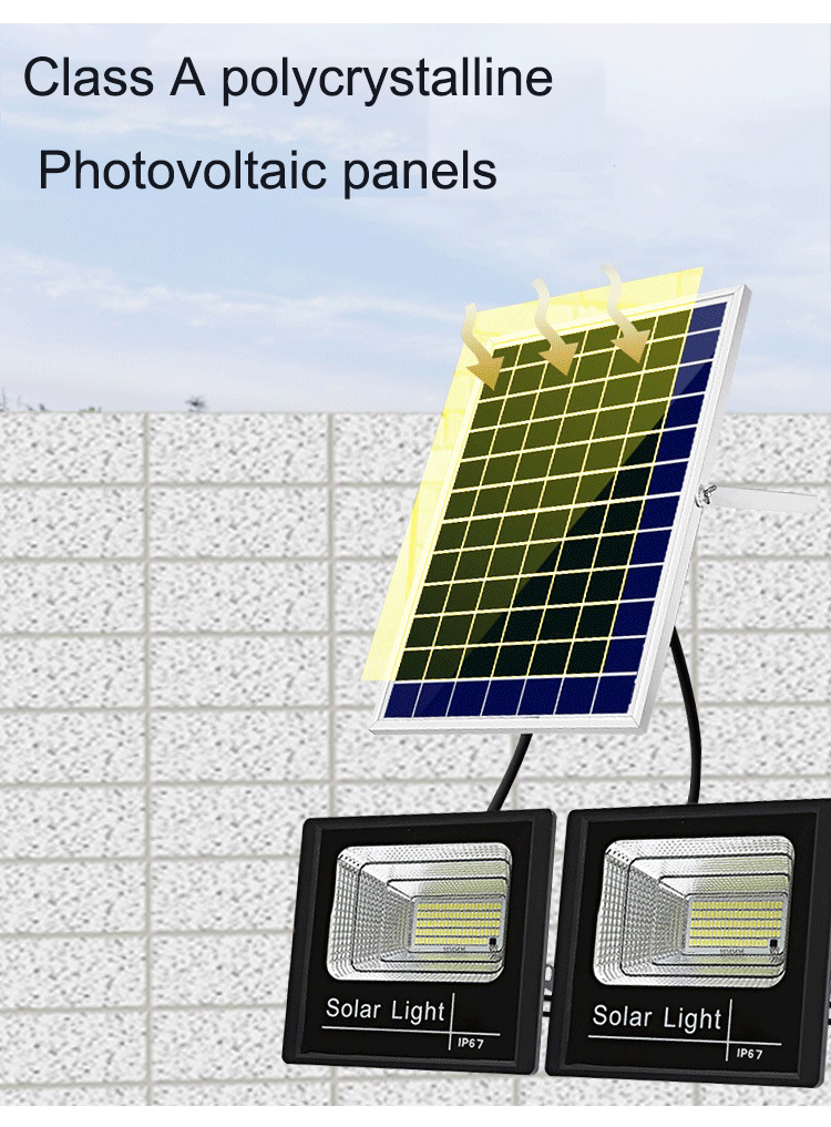 Road Lighting 25W 60W 100W 150W 200W 300W Wireless Motion Sensor Solar LED Floodlight