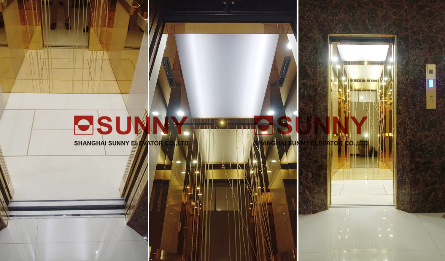 Load 250 - 400kg Residential Home Elevators With Wooden Veneer And Etch Mirror