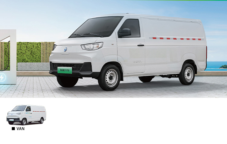 210km Range 2 Seater Van U6 Electric Truck with No Touch Screen and Compact Design