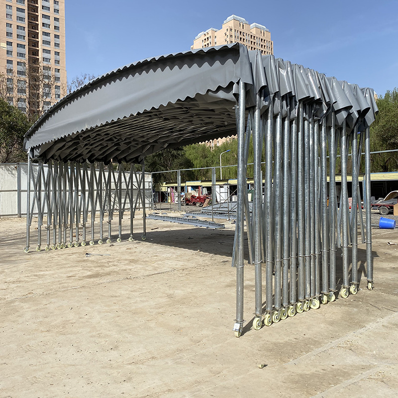 Easy Assembly and Disassembly Electric Awning Galvanized Steel for Large Shrink Folding Warehouse