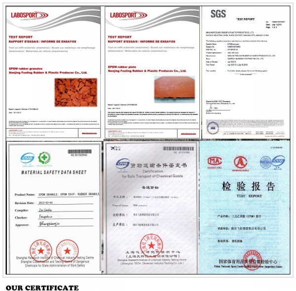 MSDS Approved Prefabricated Running Track Synthetic Jogging Track Flooring 30m