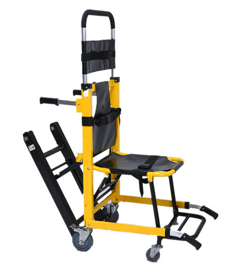 Quality Safety Stair stretcher with four wheels easy to carry folding stretcher for hospital or personal foldable stretcher for sale