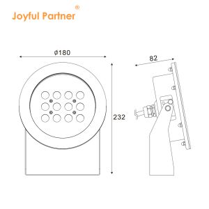 Underwater Lamp Water Fountain IP68 RGB Engineering Luminaire DMX 512 DC 24v SS