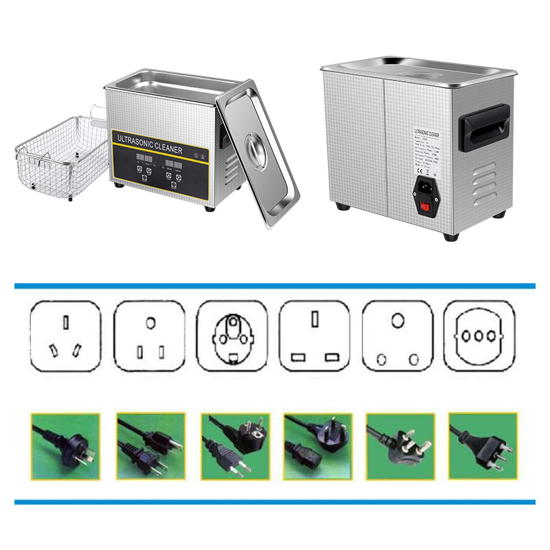 Small 3.2Liters 120W Digital Ultrasonic Cleaner For Dental Parts FCC Listed