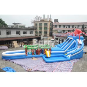 Jungle Inflatable Hurricane Backyard Inflatable Water Slide Theme Park Water