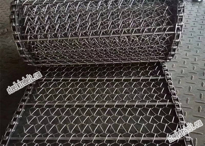 Baking Alkali Resisting Metal Conveyor Belts SS201 SS316L Wire Conveyor Belt