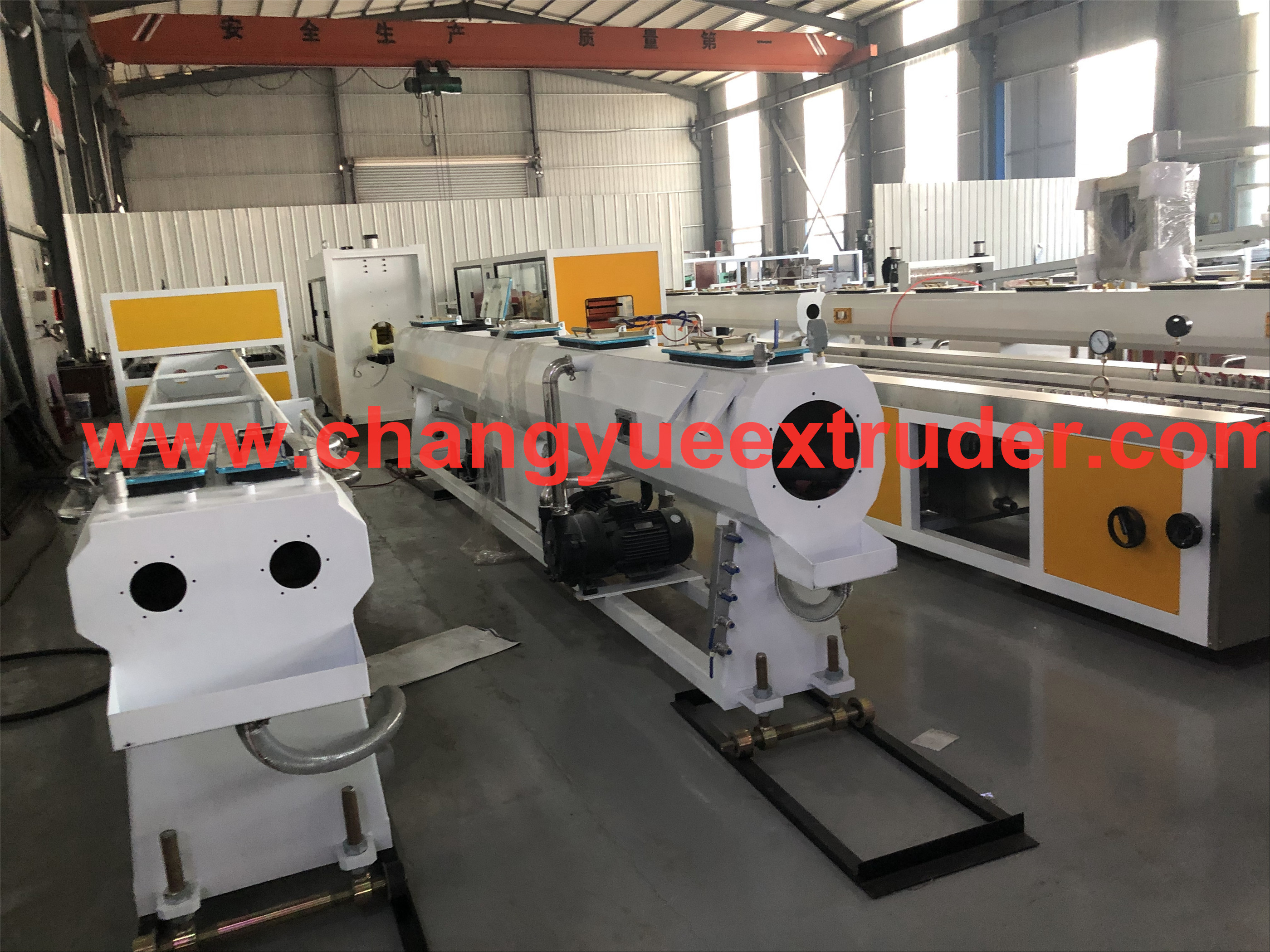 22 1 Screw L/D Ratio Plastic Dual Electric Conduit Pipe Making Machine for CPVC UPVC
