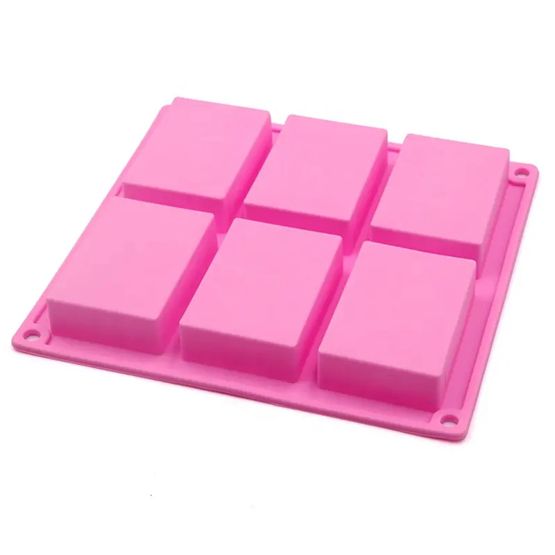 Rectangular Silicone Kitchen Product Soap Mold Flexible Practical