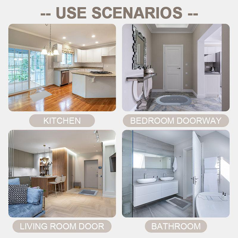 Customized Non Slip Bath Mat Sustainable Light Grey for Bathroom Floor Safety Comfort