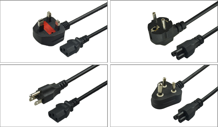 1.8mtrs EU Power Cord 220VAC European Extension Cords For Home Appliance