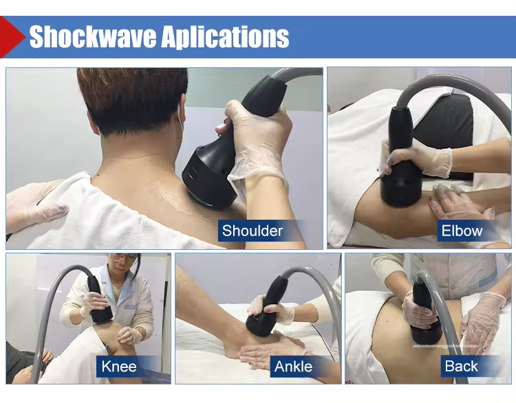 Portable ED Pain Relief Focused Shockwave Therapy Physiotherapy Focused 10bar Shock Wave Machine