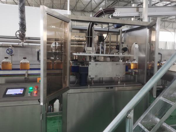 Semi Auto water /oil Bottle Handle Applicator/Ring Lifting Inserting Machine