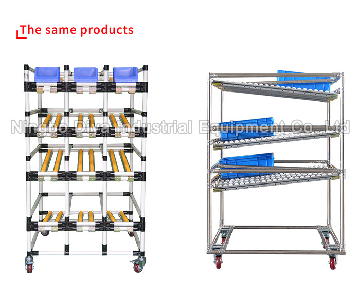 Round Shape Lean Tube Connector / Multi Function Stainless Steel Shelving Rack