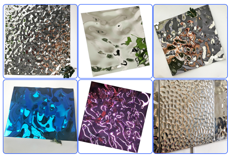 Cold Rolled Embossed Stainless Steel Sheet Panels 2B Finish Customized