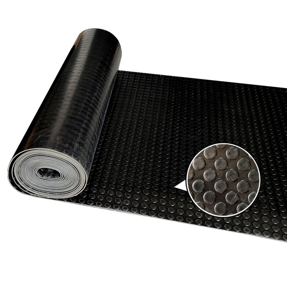 2.0kg/M2 SBR Coin Surface Round Stud Rubber Sheet Anti Slip