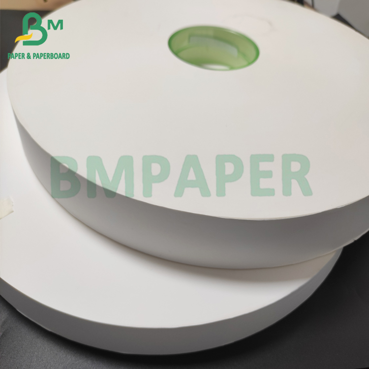 Food Safe 24gsm Straw Wrap Paper White Color 27mm x 6000 meters Rolls
