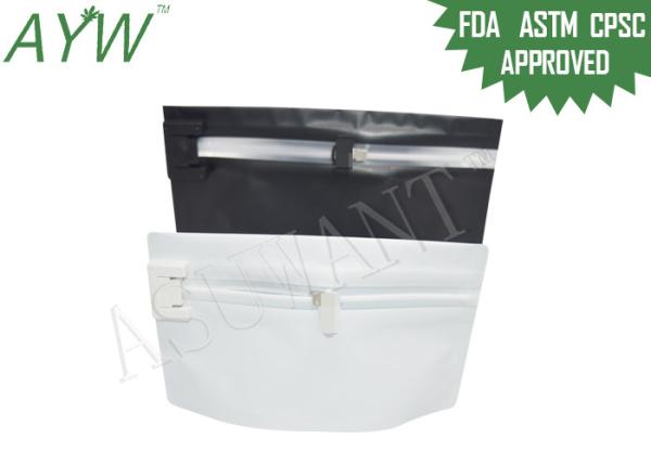 Plastic MOPP Child Proof Zipper Bags Packing Medical Marijuana For Protecting