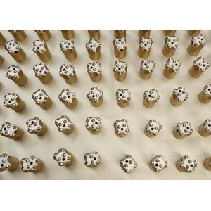 6 Buttons Short Skirt 11° Tapered Button Bit 32/34mm For Drilling Small Hole