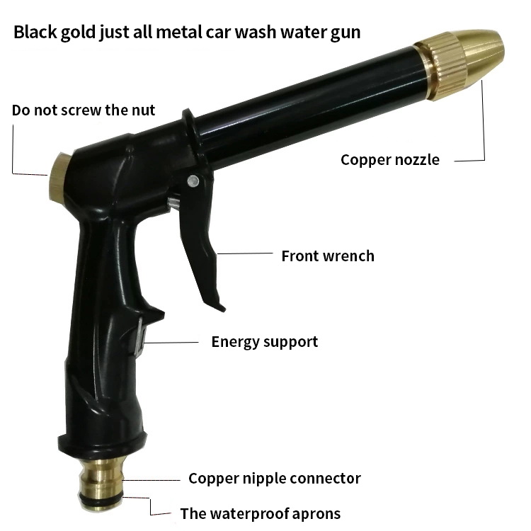 High Pressure Car Wash Water Gun Portable Water Pump 16 Mm Quick Connector