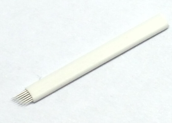Tattoo Balde 7 Pins Permanent Makeup Needles , Manual Pen Tattoo Needles