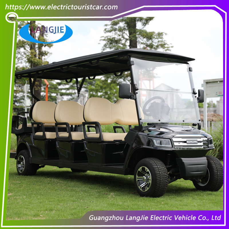 OEM Beach Tire Battery Powered Electric Road Legal Golf Cart For 8 Seats Adults