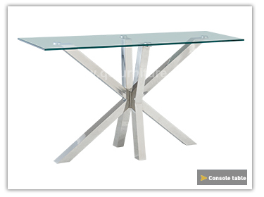 Steady 0.52CBM Italian Style Console Table Glass Top 12mm For Home