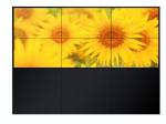 POP Input output LCD Media Wall Display 49Inch 2x3 LG Panels For Video Wall
