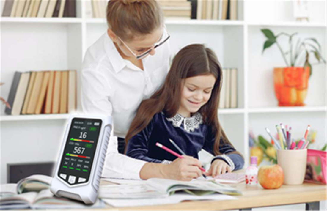 CO2 detector PM2.5/TVOC/HCHO gas tester(DM126)