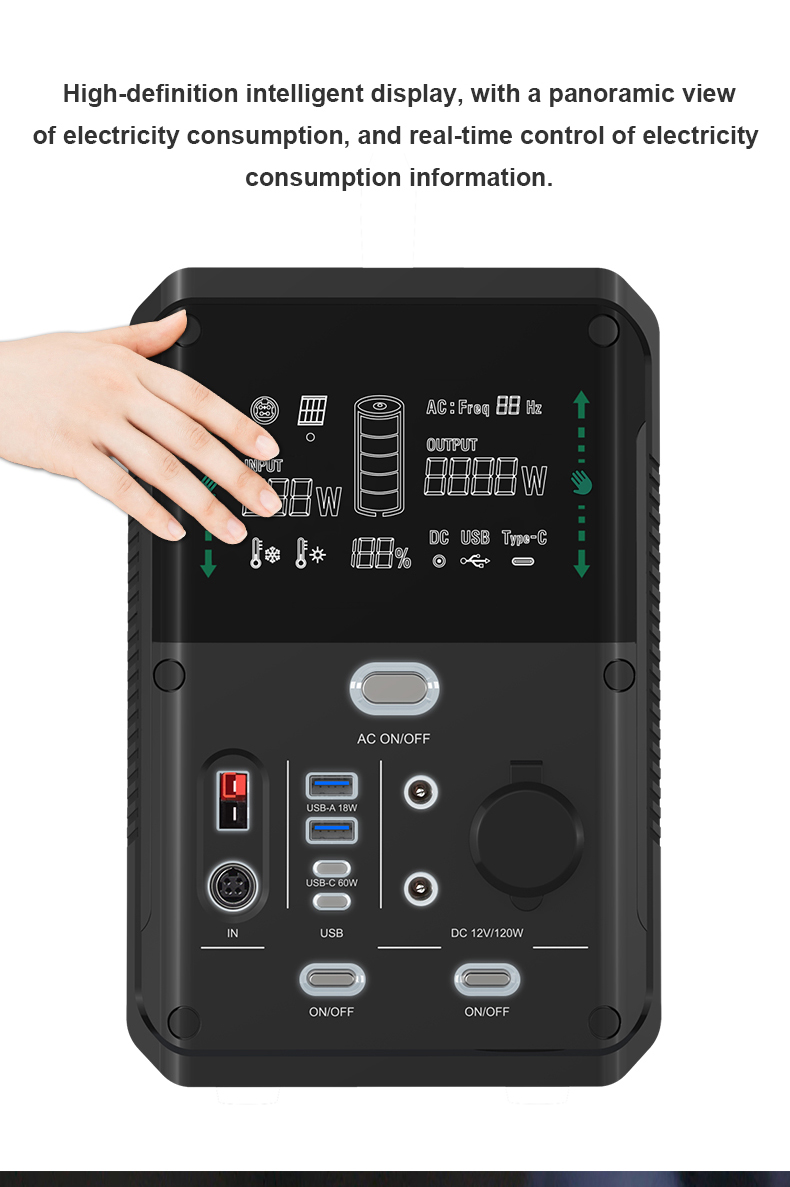 Lifepo4 1500w Lithium Ion Power Station Solar Generators Lifepo4 Power Bank