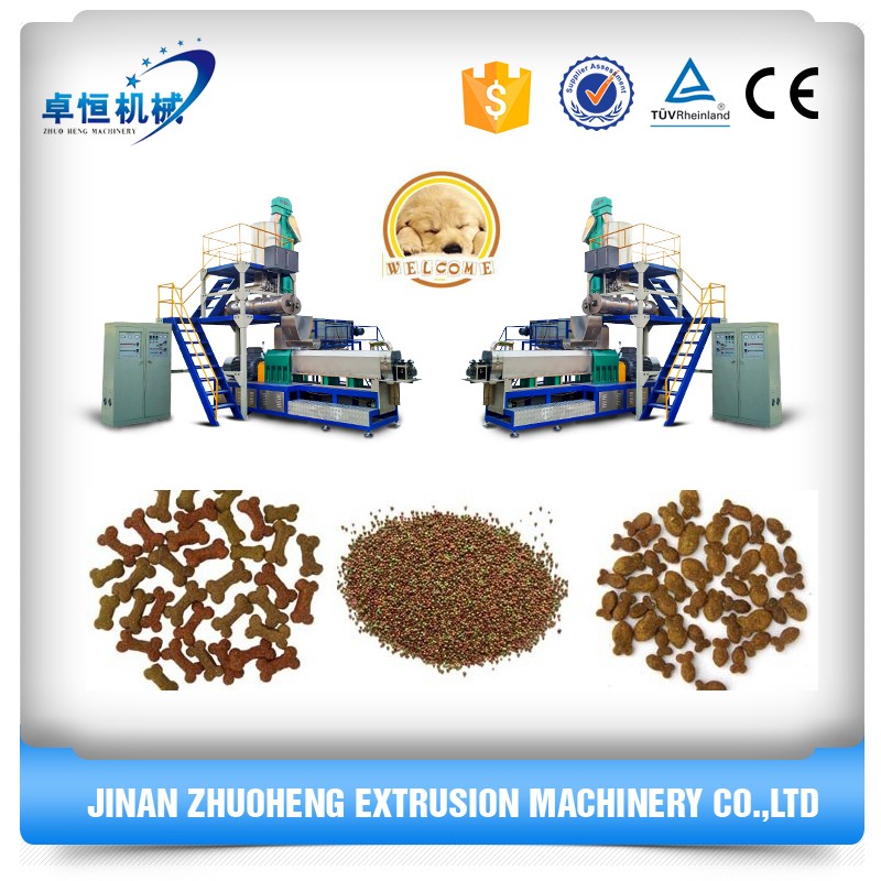 Fully Automatic Twin Screw Extrusion Kibble Dog Food Processing Plant Line for Dogs