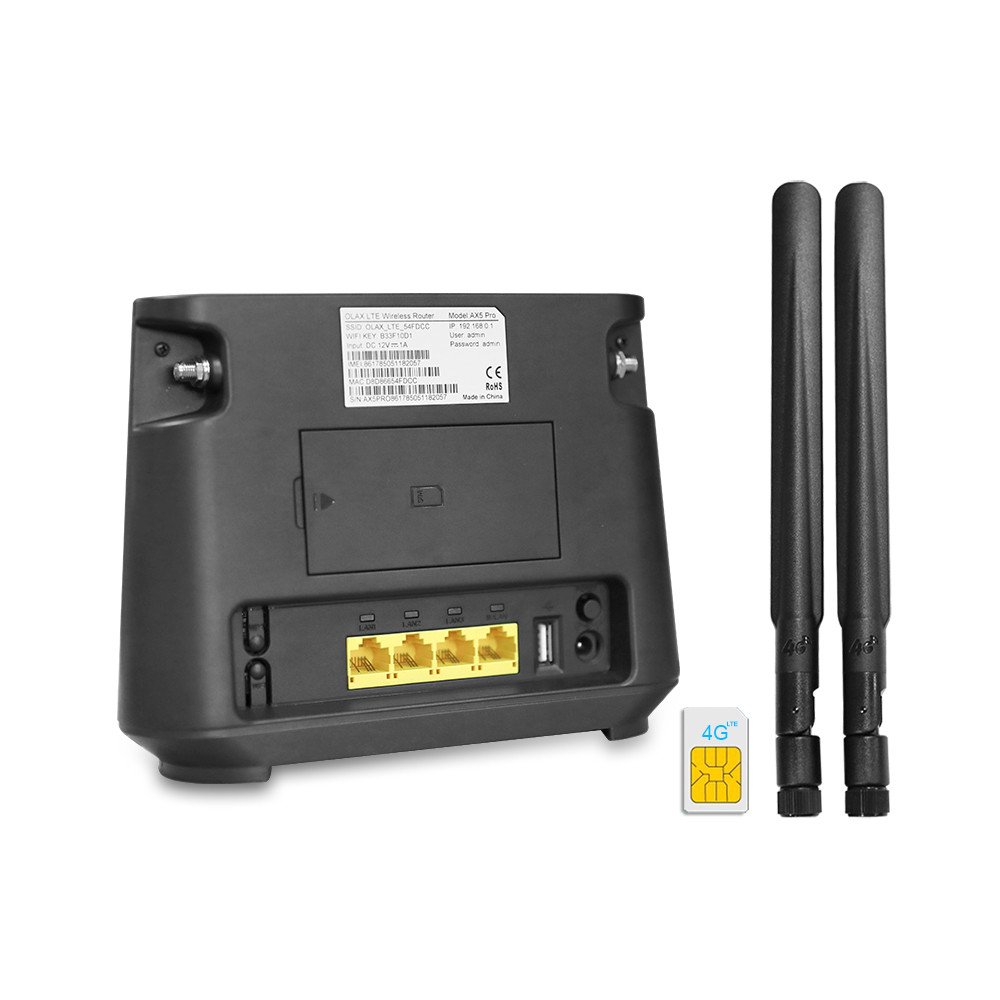 OLAX AX5 PRO 4g Lte Cpe Cat4 Indoor Wifi Routers Unlocked With 2000mah Battery