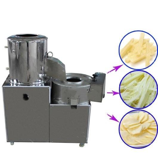100kg commercial potato peeling cutting machine french fries cutter potato chips