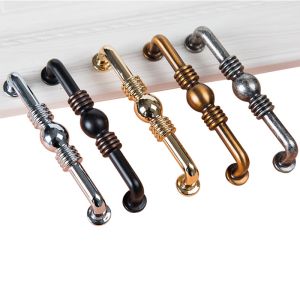 China Sphere 96mm Gold Cupboard Door Handles Dark Coffee on sale