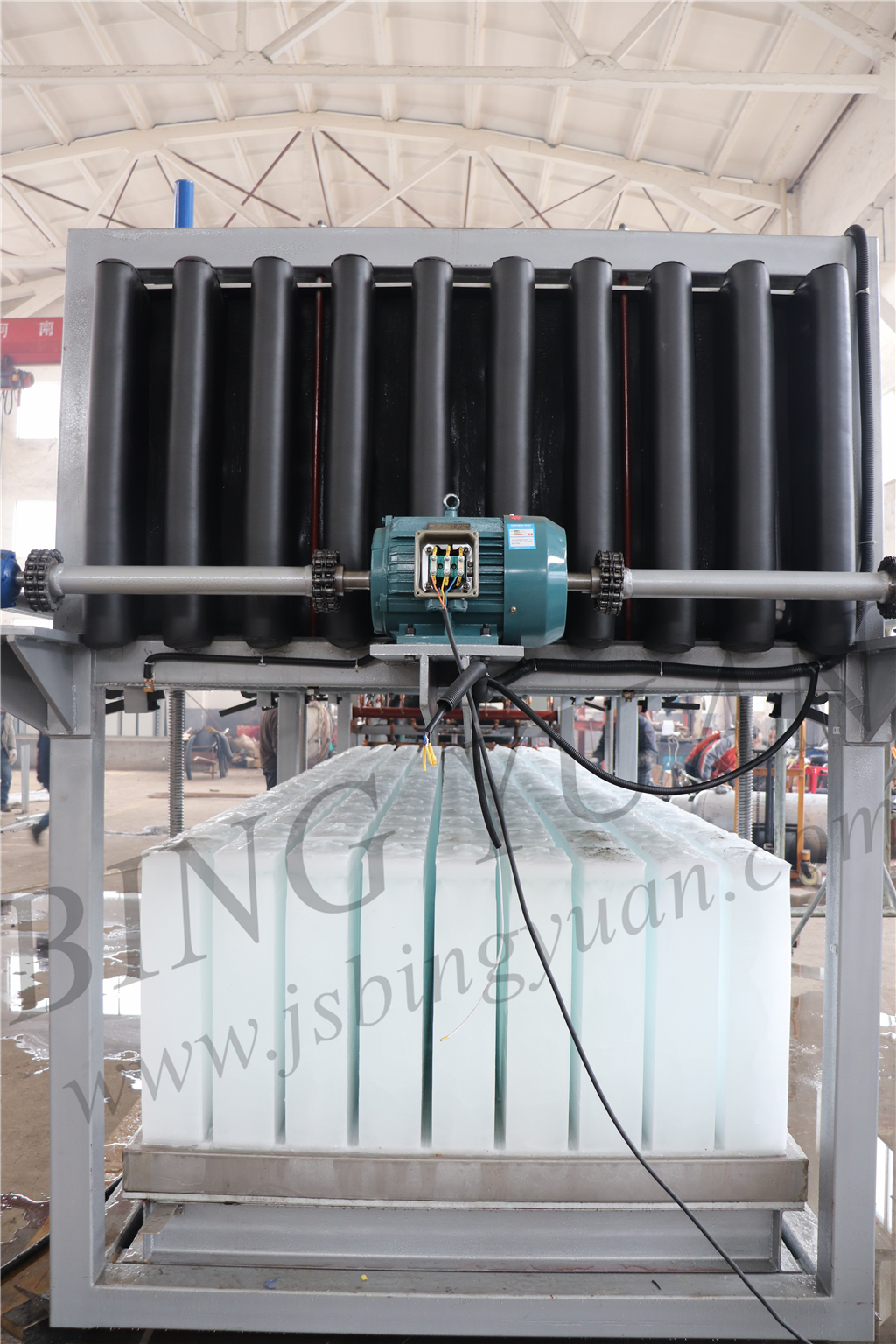 0.5T 220 Volt 50KG Block Ice Maker Machine , Salt Water Ice Block Machine
