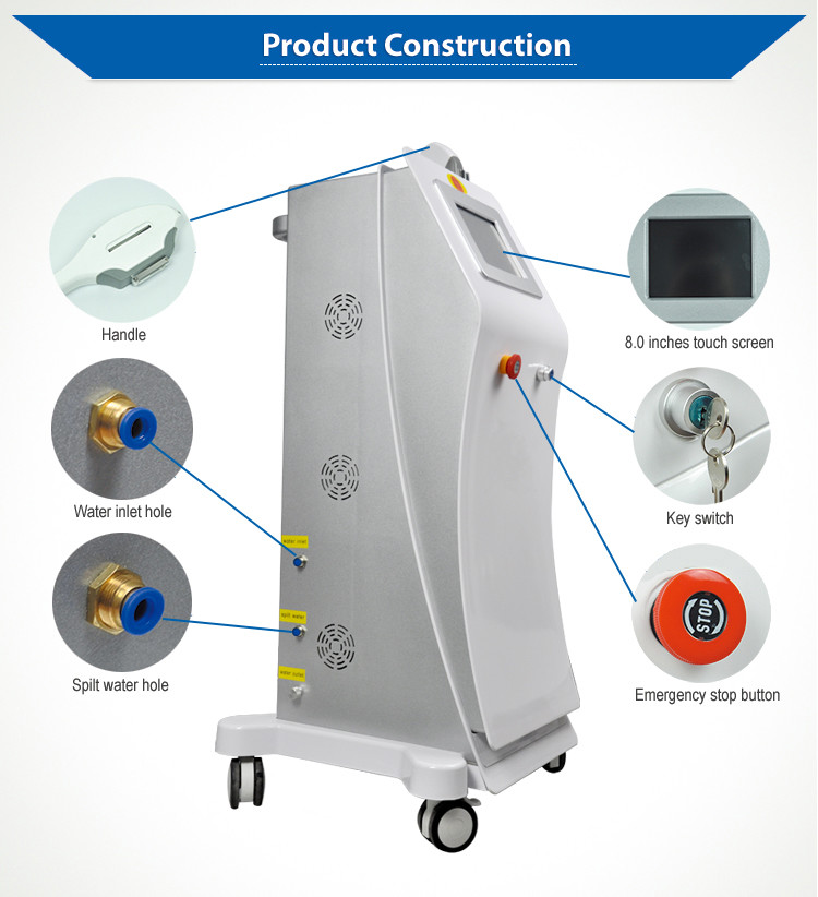 SHR OPT Commercial Laser Hair Removal Machine Salon Skin Rejuvenation Machine