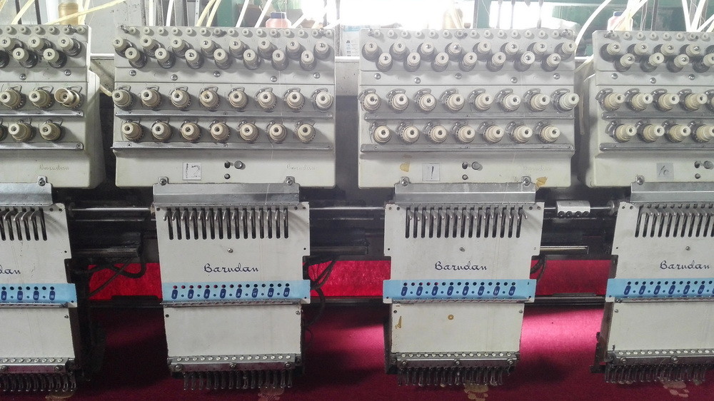Professional Used Barudan Embroidery Machine Computer Operation
