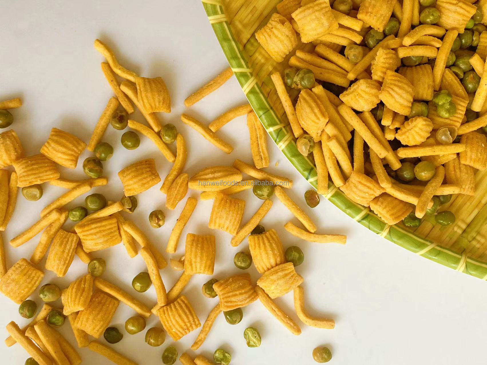 Wholesale Grain Snacks Oriental Mix High Quality Mixed Green Peas Shrimp Strips Crackers